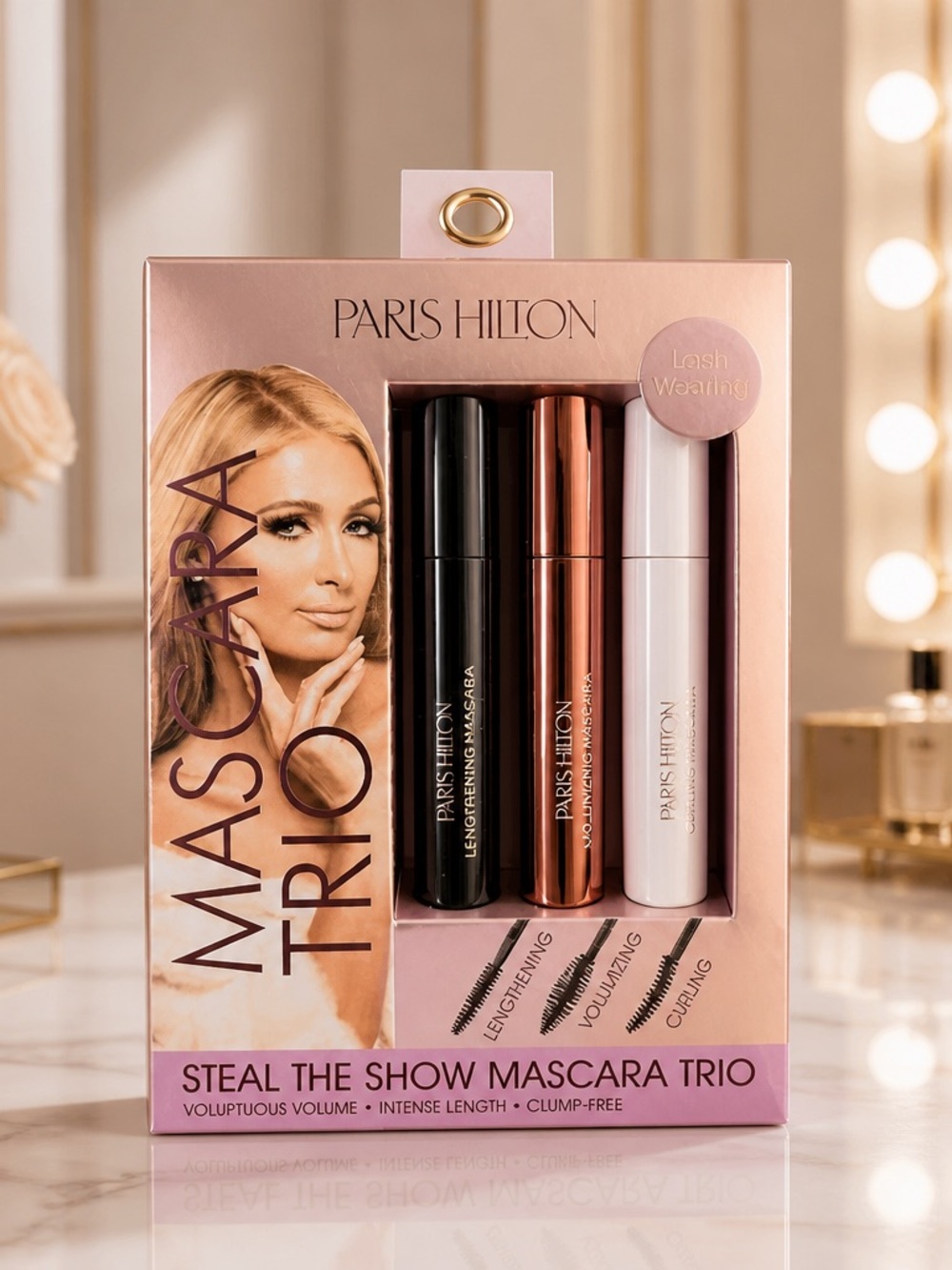 Paris Hilton Steal The Show 3PC Mascara Trio Volumizing Lengthening Curling NWT